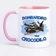 Чашка с печатью "BOMBARDIRO CROCODILO" (цвет розовый) (27170) - изображение 1