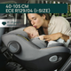 Fotelik samochodowy dla dzieci Chicco Seat105 i-Size 40-105 cm Czarny (8058664181735) - obraz 18