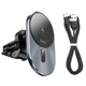 Автотримач Hoco CA91 Magic magnetic wireless fast charging, 15W, сірий - зображення 6