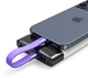 Кабель Mission USB Type-C 40 Gbit, 250 W, 8K с брелоком Сиреневый (MS-Cable-42PL) - изображение 4