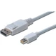 Кабель Digitus miniDisplayPort to DisplayPort (AM/AM) 1.0m, white (AK-340102-010-W) - изображение 2