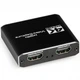 Адаптер Cablexpert HDMI - HDMI+USB+3.5 мм (F/F), Black (UHG-4K2-01) - зображення 1