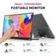 Портативний сенсорний монітор Sibolan 14" FullHD IPS Touchscreen з магнітним чохлом - изображение 2
