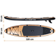 Nadmuchiwana deska SUP Neo Sport 320 x 84 x 15 cm z wiosłem, pompką i torbą do przechowywania 170202 (5903890626914) - obraz 6