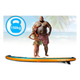 Надувна SUP дошка Neo Sport 320 x 84 x 15 см з веслом, насосом і сумкою для зберігання 170204 (5903890626938) - зображення 7