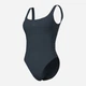 Слитный купальник женский Arena Team Stripe Swimsuit U Back 007058-550 XS Серый (3468337515241) - изображение 4