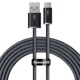 Кабель Type-C на USB Baseus Dynamic Series Fast Charging Data Cable (2m, 100W, 5A, 480 Mbps). Black - зображення 1
