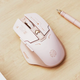 Бездротова миша INPHIC F8-II із підключенням USB 2.4G, акумулятором, 2400 DPI, milk tea - зображення 2