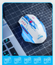 Мышь беспроводная INPHIC A11 с подключением Bluetooth + USB2.4G, аккумулятором и 2400 DPI, blue - изображение 5
