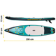 Nadmuchiwana deska SUP Neo Sport Reefbreak 350 x 81 x 15 cm z wiosłem, pompką i torbą do przechowywania 170303 (5903890626976) - obraz 6