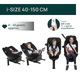 Автокрісло для дітей Chicco Everone I-SIZE 40-150 см Чорне (8058664181100) - зображення 6