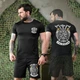 Тактичний комплект Valhalla Футболка + Шорти чорний розмір 3XL - зображення 1