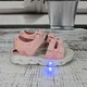 Босоножки детские для девочки Башили розовые текстильные с подсветкой 30р (19,7 см) 5845 - изображение 8
