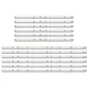 LED подсветка Philips TV 50" LB-PF3030-GJD2P5500612AG82-L-H LB-PF3030-GJD2P5500612AG82-R-H 500TT55/6 V0 12шт. - изображение 1