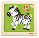 Zestaw drewnianych puzzli Viga na podkładce Zebra 51317 (6934510513177) - obraz 1