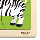 Zestaw drewnianych puzzli Viga na podkładce Zebra 51317 (6934510513177) - obraz 3