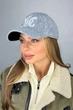 Бейсболка из пальтовой диагонали с вышивкой Braxton "Lace" серый (6099) - изображение 2