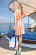 Пляжна сукня-туніка L-XL. Персиковий - зображення 3