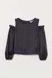 Блуза H&M чорний XAZ228236RJSO 152 - изображение 1
