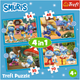 Пазли 4в1 Trefl The Smurfs Село Смурфів 35+48+54+70 елементів 34656 (5900511346565) - зображення 6