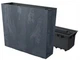 Горщик для квітів Prosperplast Urbi Case Beton Effect 58x18x49.8 см антрацит (DUC600TE-S433) - зображення 5