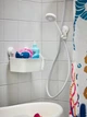 Полка для ванной прямая IKEA TISKEN пластиковая белая с вакуумными присосками, стеллаж в ванную ИКЕА ТІСКЕН - изображение 5