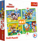 Пазлы 4 in 1 Trefl Mickey & friends Среди друзей 12+15+20+24 элемента (5900511346169) - изображение 1