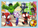 Пазлы 4 in 1 Trefl Marvel Spidey and his Amazing Friends Команда Спайда 12+15+20+24 элемента (5900511346114) - изображение 3