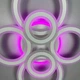 Потолочная люстра на 6 колец в белом корпусе 63×80 см | Line F | Арт. A2763/2+2+2 RGB WT - изображение 3
