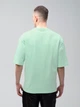 Футболка хлопковая оверсайз длинная мужская Ray Oversize U0104 Unisex M L-XL Light green (Ray2000000035635) - изображение 2