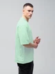 Футболка хлопковая оверсайз длинная мужская Ray Oversize U0104 Unisex M L-XL Light green (Ray2000000035635) - изображение 4