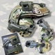 Тактические защитные наушники Walker's Razor для стрельбы Multicam с креплением чебурашки + фонарик на военный шлем каску - изображение 1