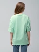 Футболка хлопковая оверсайз длинная женская Ray Oversize U0104 Unisex W 2XL-3XL Light green (Ray2000000035673) - изображение 2