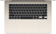 Laptop Apple MacBook Air 15.3" M3 16/256GB 2024 (APL_MC9F4) (Qwerty + Cyrylica) Starlight - obraz 2