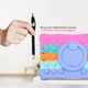 Детский силиконовый чехол Pop It с ручкой - подставкой на планшет Xiaomi Redmi Pad 10.61" 2022 Синий - изображение 6