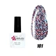 Гель-лак для ногтей Nails Molekula Uv Gel Polish 11 мл, №101 Красно-голубое мерцание - изображение 1