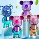 Детский портативный мини вентилятор в форме медведя USB аккумуляторный бесшумный 2в1 с 3 скоростями - изображение 5