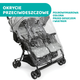 Wózek spacerowy podwójny dla bliźniaków Chicco OHlala Twin Black Night Czarny (8058664125456) - obraz 11