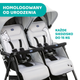 Wózek spacerowy podwójny dla bliźniaków Chicco OHlala Twin Black Night Czarny (8058664125456) - obraz 15