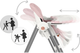 Krzesełko do karmienia Ricokids Nukido Elite ze stolikiem Pink (5903890622107) - obraz 3