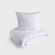 Комплект постільної білизни Homla Lyra King Size 220 x 200 см бавовняний жакардовий Білий (5906496701368) - зображення 2