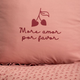 Komplet pościeli Homla Cherish Love King Size Poszewka na pościel 220 x 200 cm + 2 poszewki na poduszki 50 x 60 cm z mikrofibry w wisienki z falbanką (5906496725449) - obraz 3