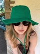 Панама жіноча бавовняна літня стильна Zefur 56-59 зелена - изображение 1