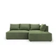 Кутовий диван VIHOME Naomi 3 240х170 см Bonnel к.т. 1 Зелений - зображення 2