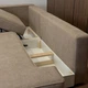 Кутовий диван VIHOME Naomi Donna 19 Коричневий - зображення 7