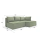 Кутовий диван VIHOME Naomi 3 230х160 см Bonnel к.т. 1 Зелений - зображення 2