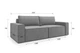 Прямой диван VIHOME Soft 250х105 см Bonnel к.т. 1 спинка сплошная Серый - изображение 2
