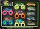 Набор из 10 машинок Хот Уилс Монстр Тракс светящихся в темноте Hot Wheels Monster Trucks Glow in the Dark Multipack - изображение 1