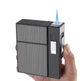 Портсигар на 20 сигарет с usb зажигалкой и газовой зажигалкой - изображение 2