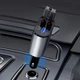 Автомобильное зарядное устройство Hugeel HG-CC11 в прикуриватель, 66 Вт, QC 3.0, PD, кабель Type-C/Lightning - изображение 6